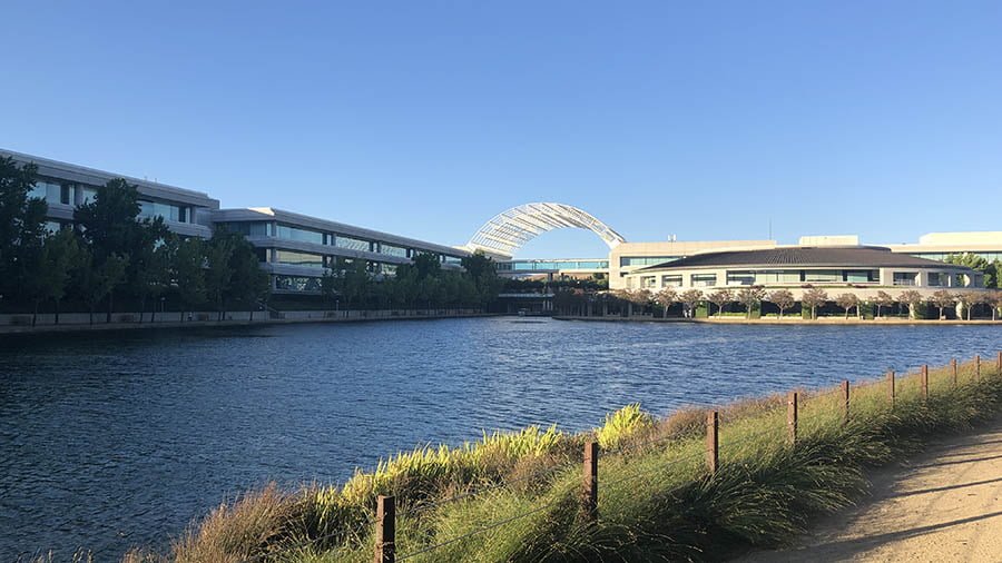 Bishop Ranch lake and office buildings in San Ramon, California