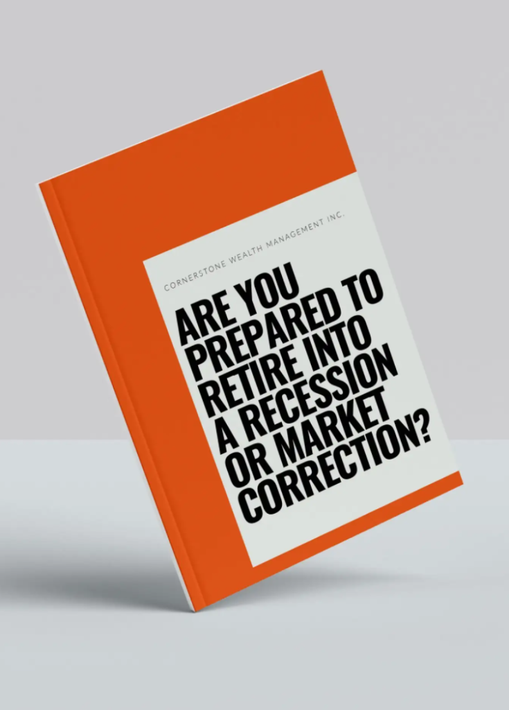 Cornerstone Wealth Management retirement planning ebook with orange cover