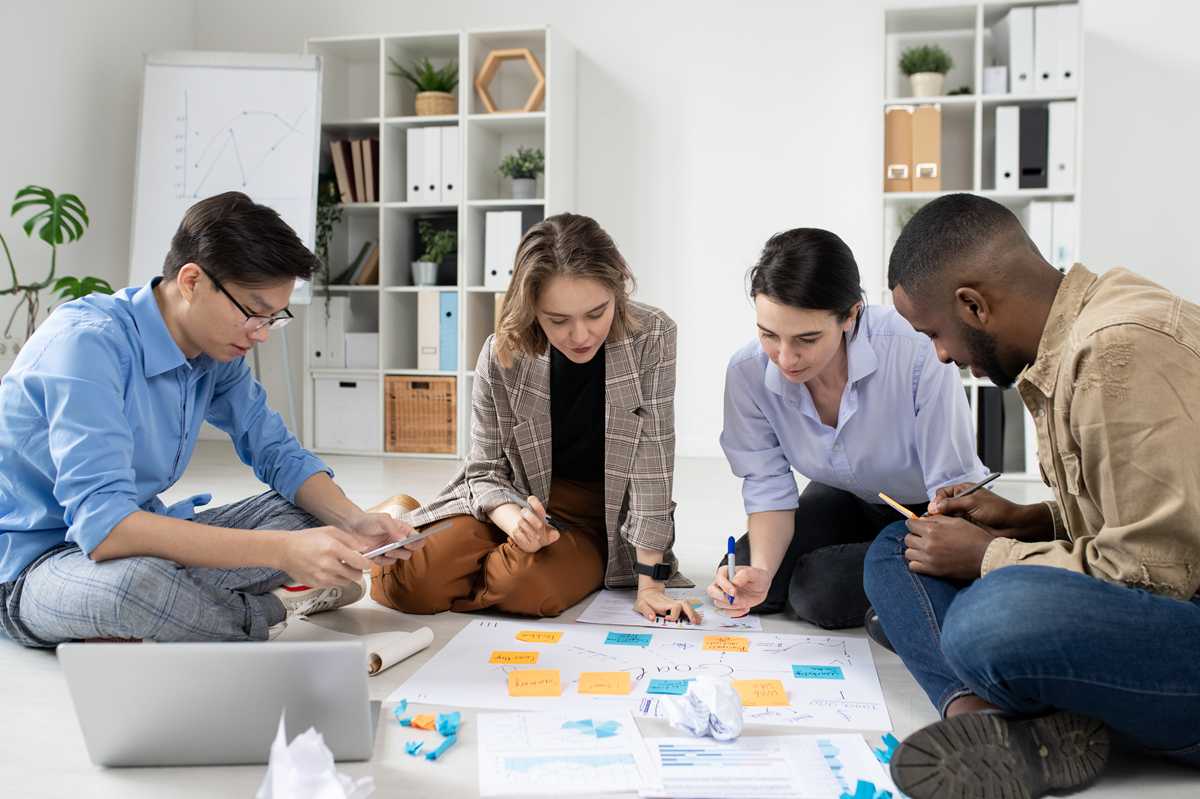 Blog 6 B2B Strategy planning session at a startup