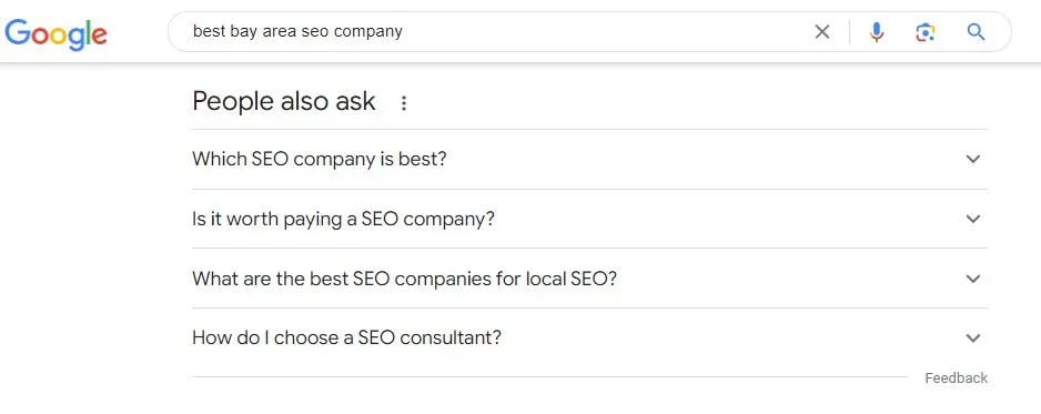 Google PAA box