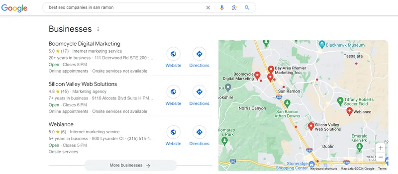 Seo For Hvac Contractors: What You Need To Know 3 Google Map Pack results for "best seo companies in San Ramon" rankings as of May 15, 2024
