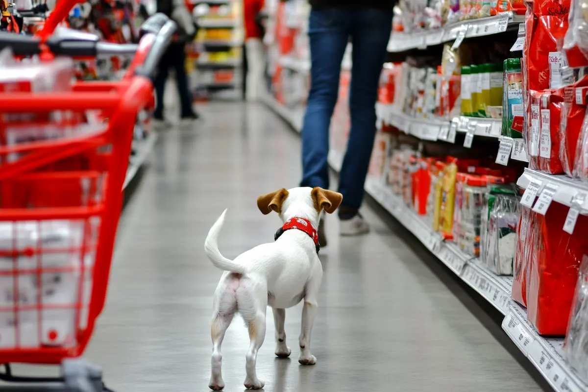 Blog 5 A cute doggy following a shopper like a retargeting ad