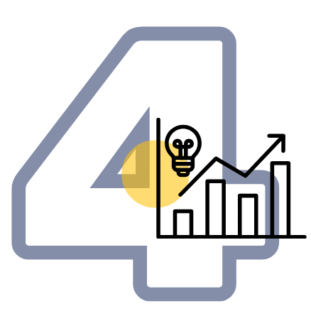 Why Choose Us? 34 Digital marketing strategy with lightbulb idea icon and growth chart