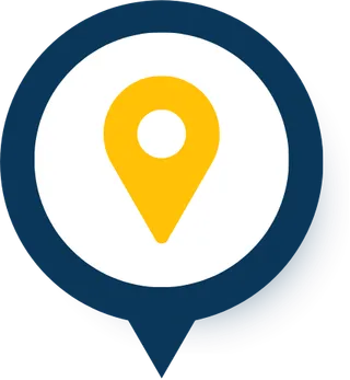 Fence Marketing 11 Yellow location pin icon