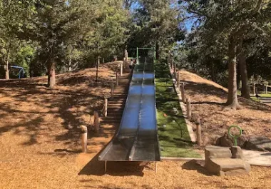 Playground slide at Mission Hills Park in Pleasanton